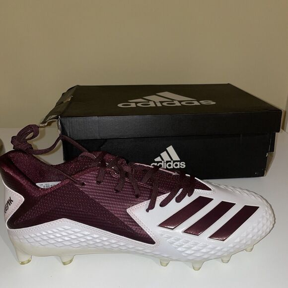 Adidas SM Freak X Carbon NCAA Football Cleats Maroon White D97756 Men's NEW 13.5 - Picture 5 of 6